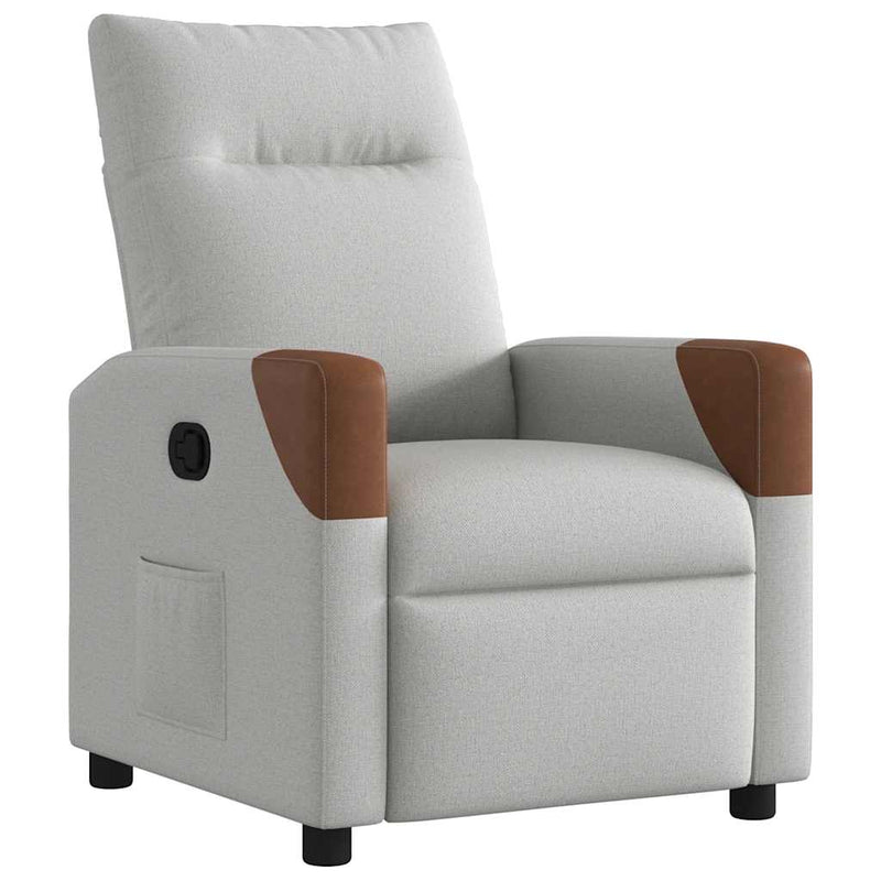 Fauteuil Liva - stof - verstelbaar - wolkengrijs – extra afbeelding