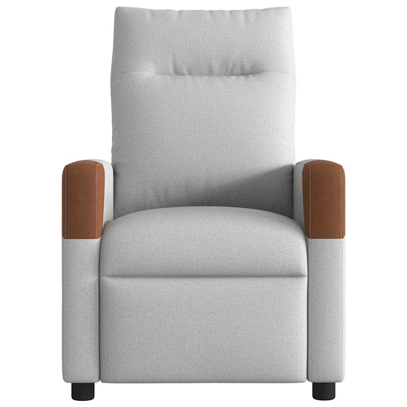 Fauteuil Liva - stof - verstelbaar - wolkengrijs
