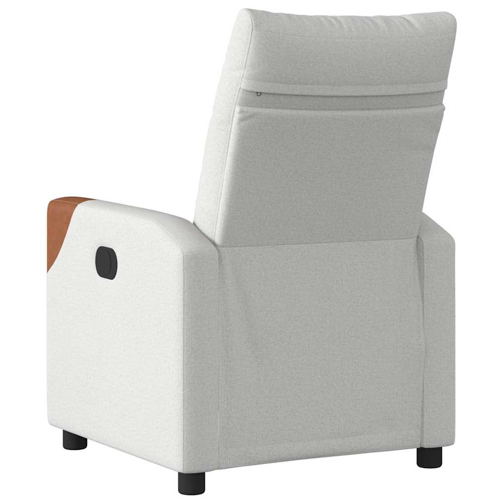 Fauteuil Liva - stof - verstelbaar - wolkengrijs