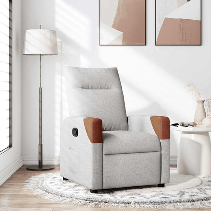Fauteuil Liva - stof - verstelbaar - wolkengrijs