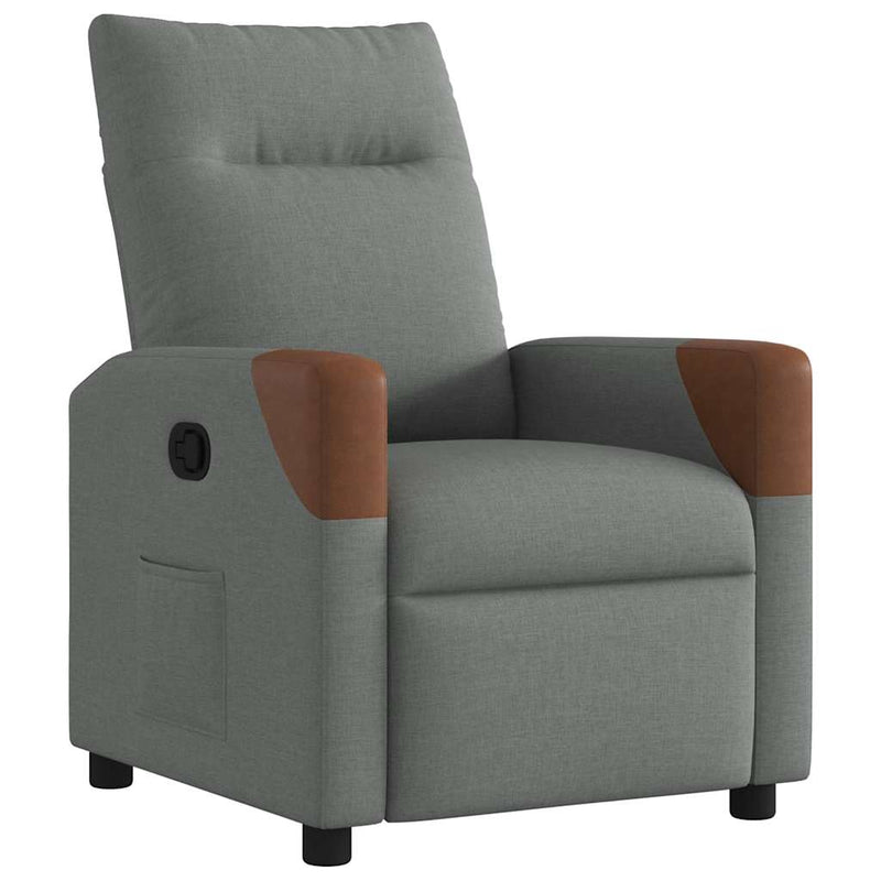 Fauteuil Liva - stof - verstelbaar - donkergrijs – extra afbeelding