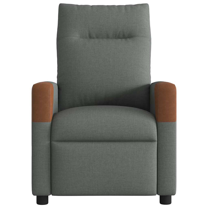 Fauteuil Liva - stof - verstelbaar - donkergrijs
