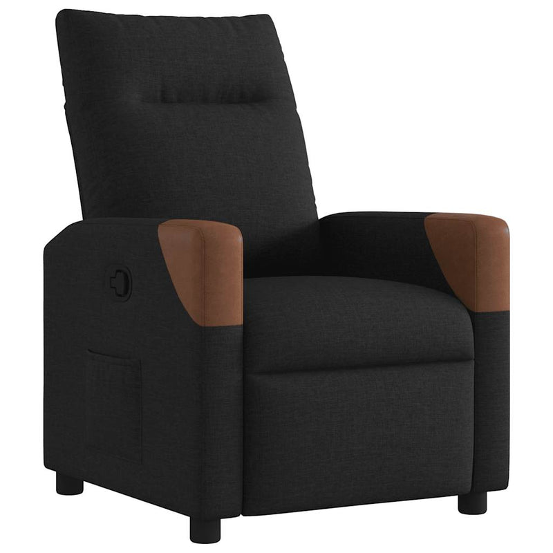 Fauteuil Liva - stof - verstelbaar - zwart – extra afbeelding