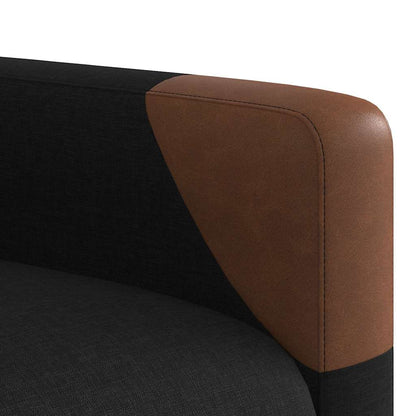 Fauteuil Liva - stof - verstelbaar - zwart