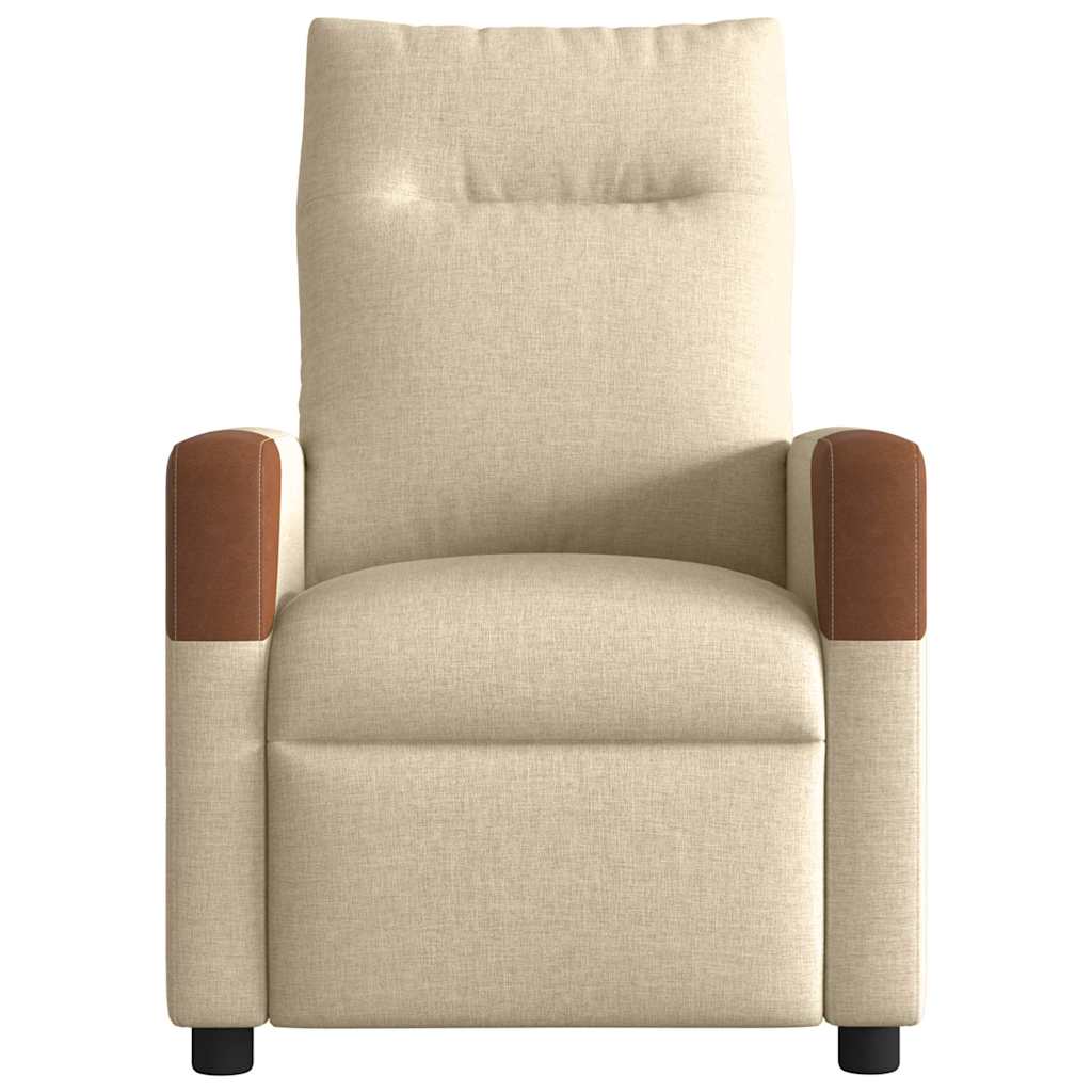 Fauteuil Liva - stof - verstelbaar - crème