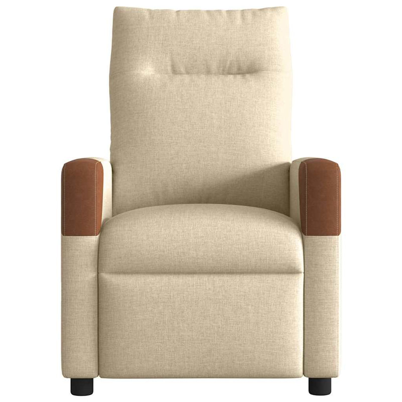 Fauteuil Liva - stof - verstelbaar - crème