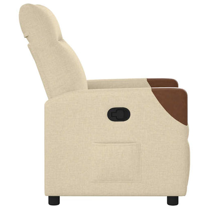 Fauteuil Liva - stof - verstelbaar - crème