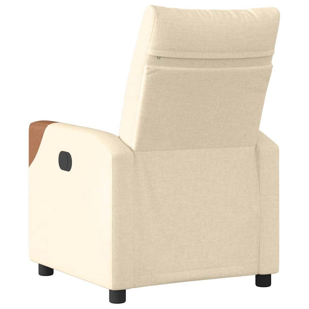 Fauteuil Liva - stof - verstelbaar - crème