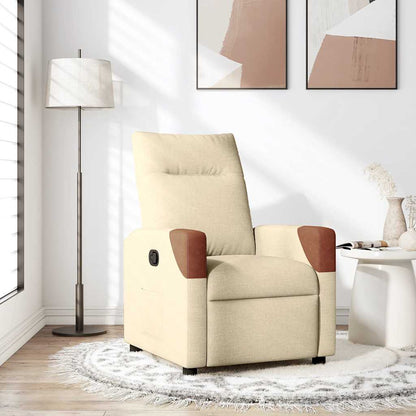 Fauteuil Liva - stof - verstelbaar - crème