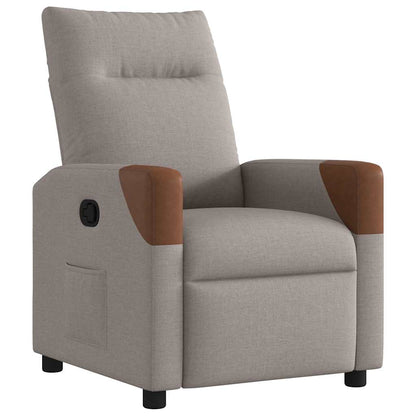 Fauteuil Liva - stof - verstelbaar - taupe