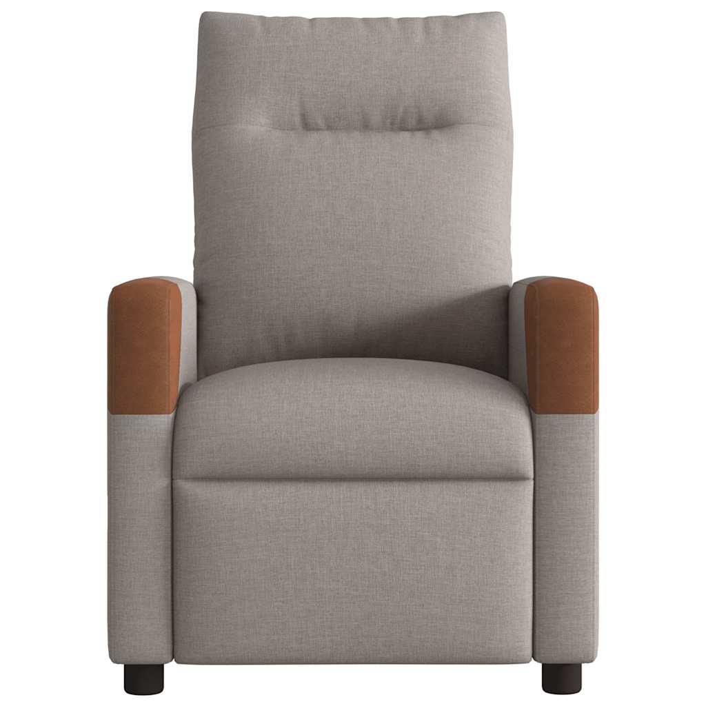 Fauteuil Liva - stof - verstelbaar - taupe