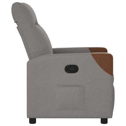 Fauteuil Liva - stof - verstelbaar - taupe