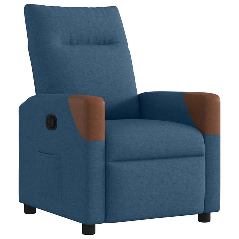 Fauteuil Liva - stof - verstelbaar - blauw – extra afbeelding