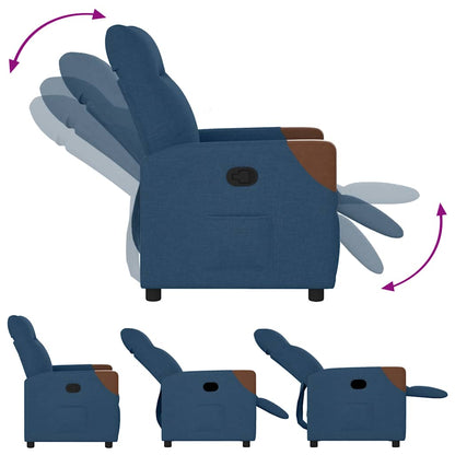 Fauteuil Liva - stof - verstelbaar - blauw