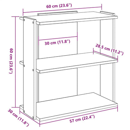 Boekenkast Henk - 2-laags - wit
