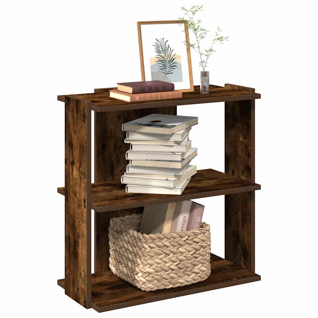 Boekenkast Henk - 2-laags - gerookt eiken
