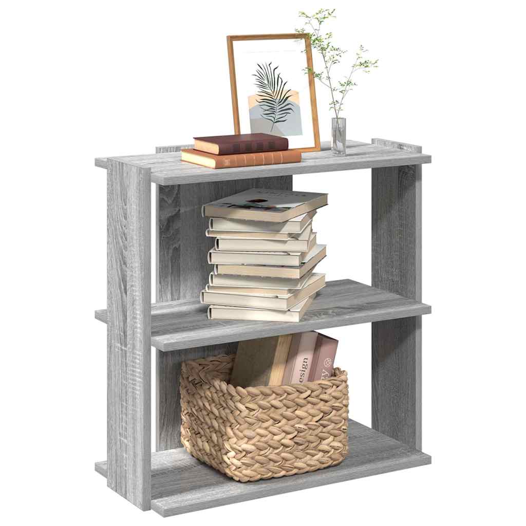 Boekenkast Henk - 2-laags - grijs sonoma