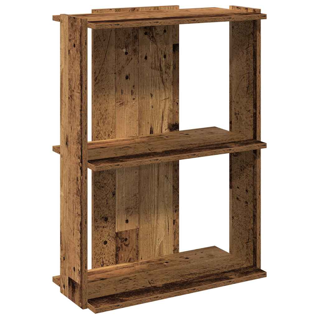 Boekenkast Noud - 3-laags - oud hout