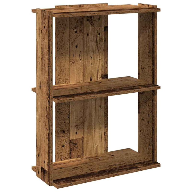 Boekenkast Noud - 3-laags - oud hout – extra afbeelding