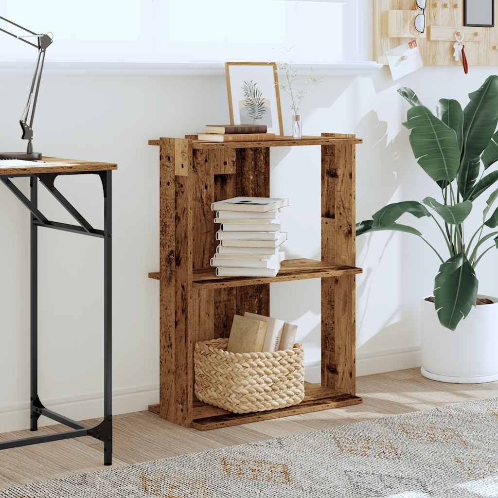 Boekenkast Noud - 3-laags - oud hout