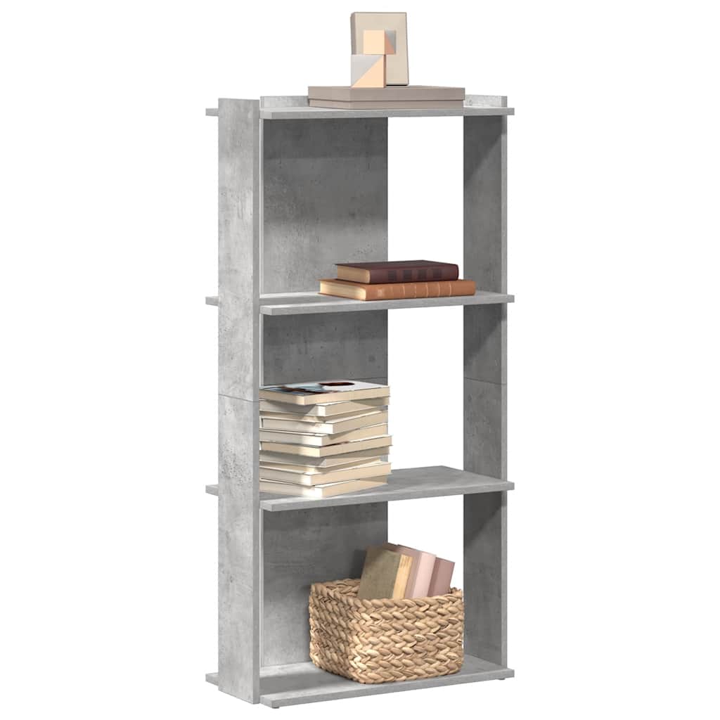 Boekenkast Bart - 3-laags - betongrijs