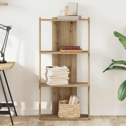 Boekenkast Bart - 60x30x120 cm - artisanaal eiken