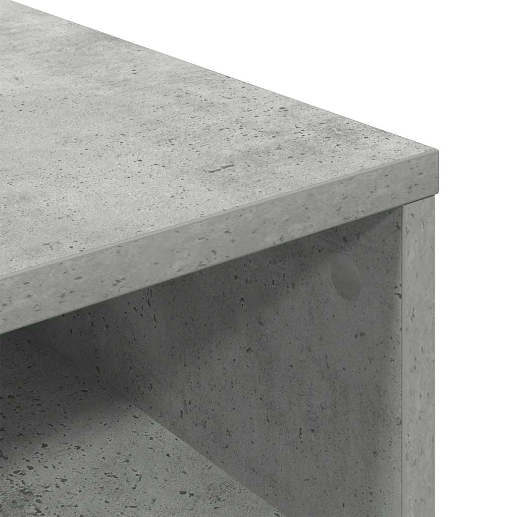 Boekenkast Siem - bewerkt hout - betongrijs