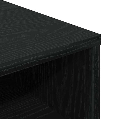 Boekenkast Siem - bewerkt hout - zwart
