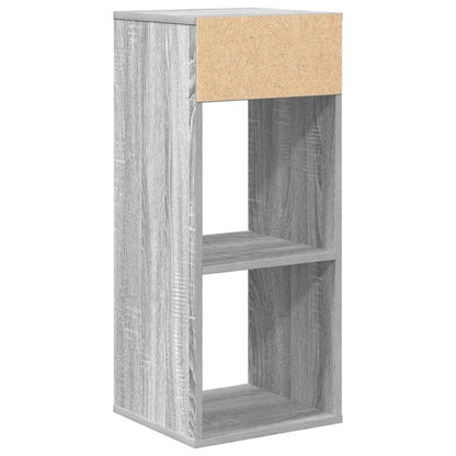 Boekenkast Siem - bewerkt hout - grijs sonoma