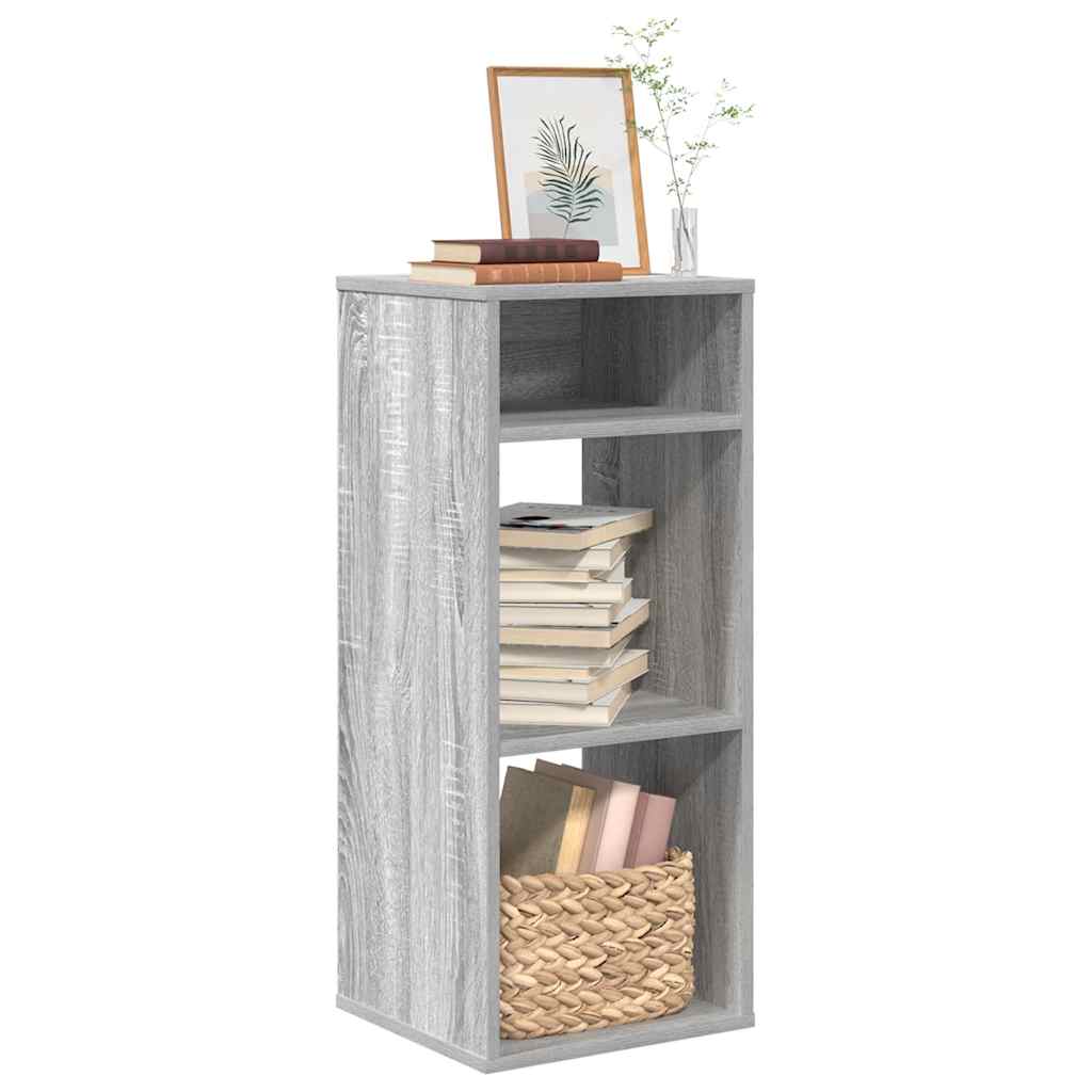 Boekenkast Siem - bewerkt hout - grijs sonoma