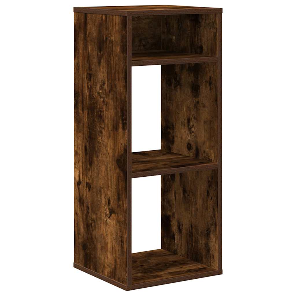 Boekenkast Siem - 80x24x143 cm - gerookt eiken