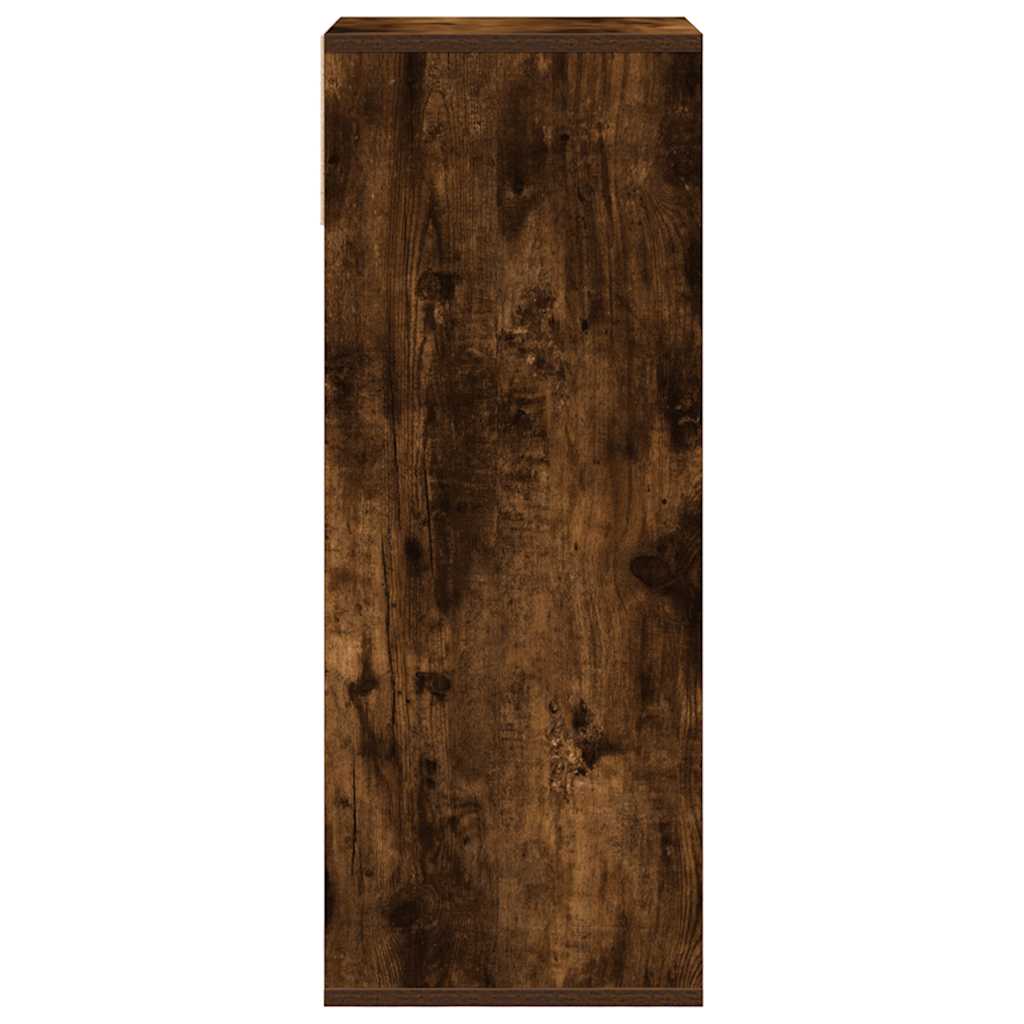 Boekenkast Siem - 80x24x143 cm - gerookt eiken