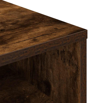 Boekenkast Siem - 80x24x143 cm - gerookt eiken