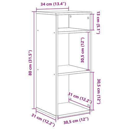 Boekenkast Siem - bewerkt hout - wit
