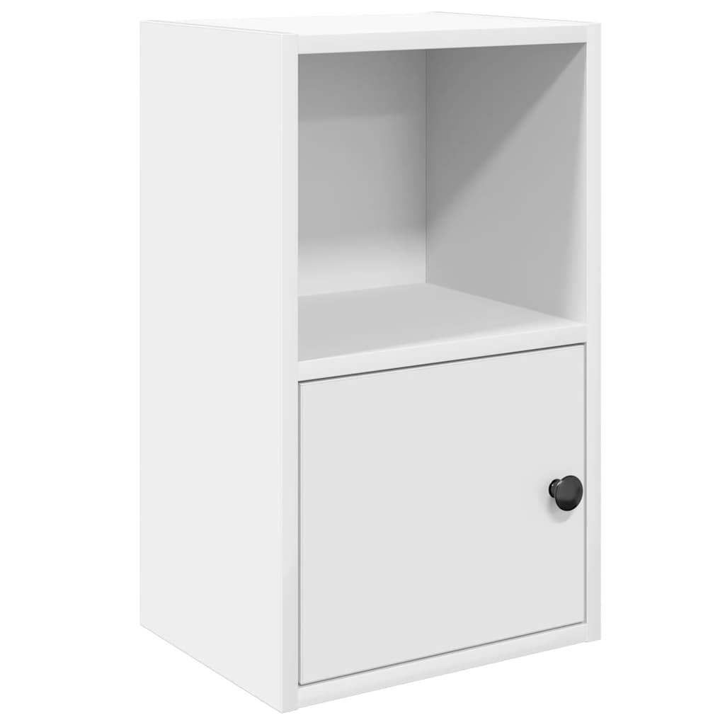 Boekenkast Jorn - bewerkt hout - wit