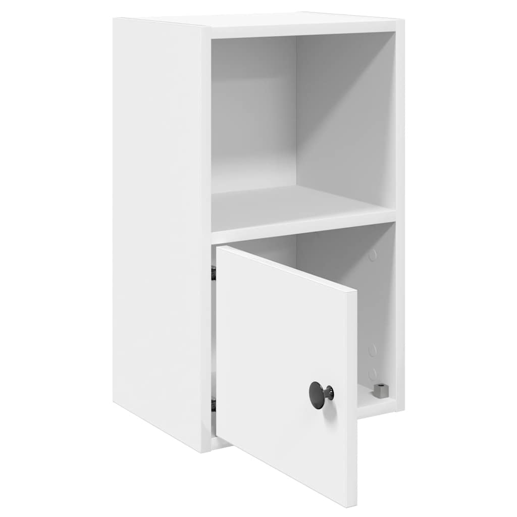Boekenkast Jorn - bewerkt hout - wit