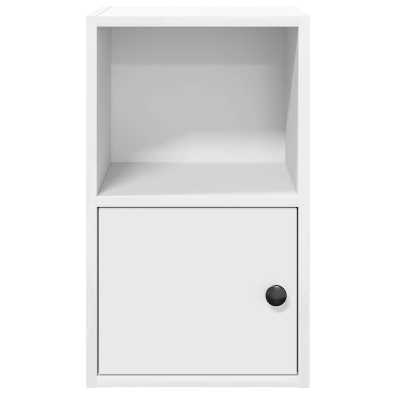 Boekenkast Jorn - bewerkt hout - wit