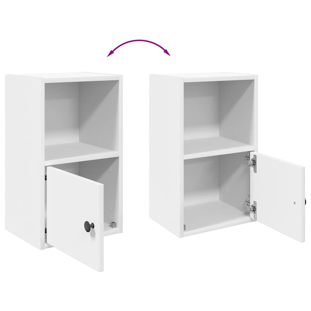 Boekenkast Jorn - bewerkt hout - wit