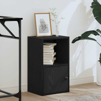 Boekenkast Jorn - bewerkt hout - zwart eiken