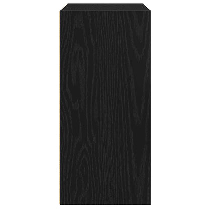 Boekenkast Jorn - bewerkt hout - zwart eiken