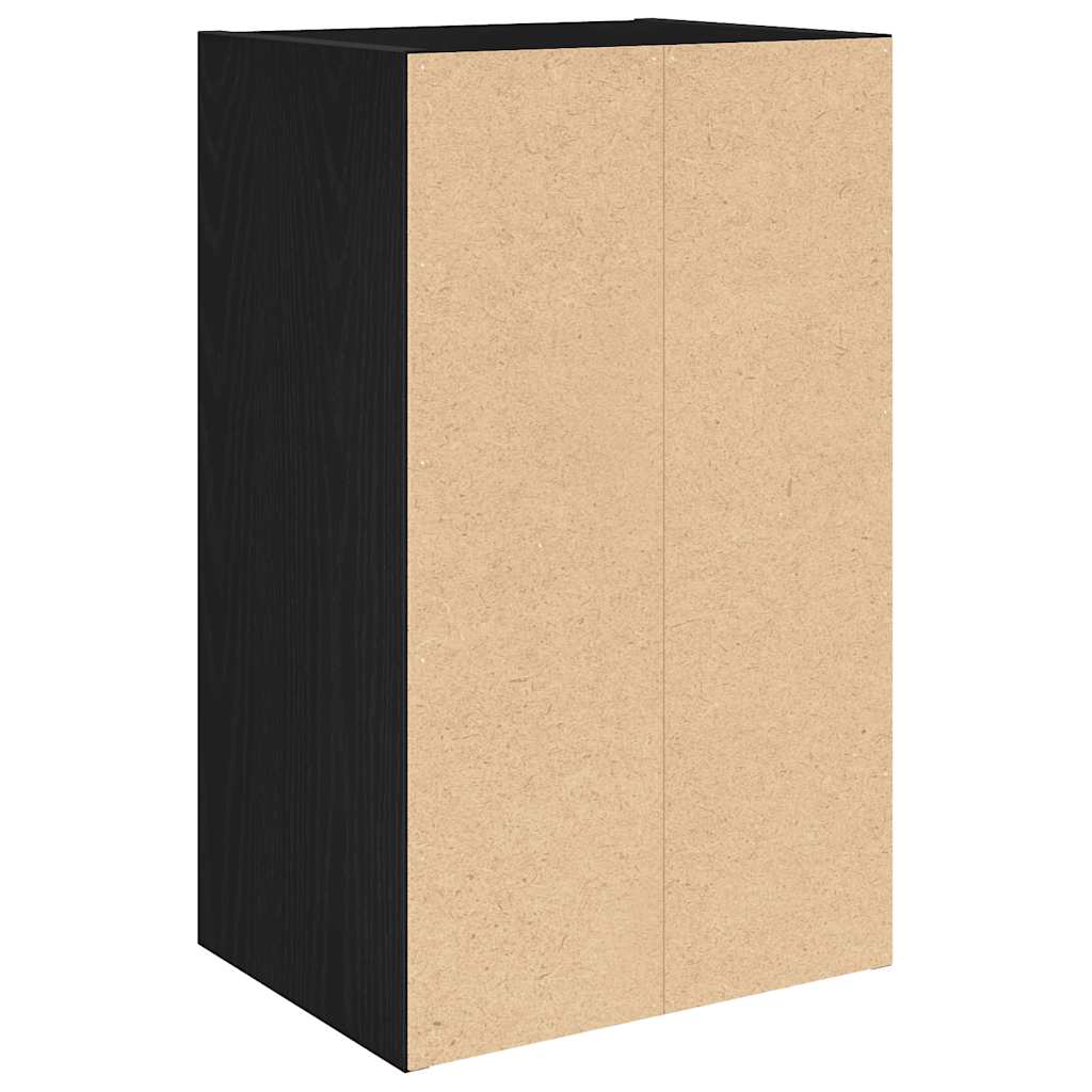 Boekenkast Jorn - bewerkt hout - zwart eiken
