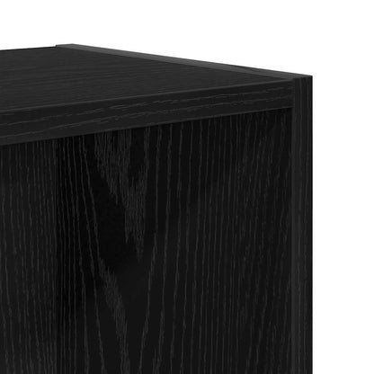 Boekenkast Jorn - bewerkt hout - zwart eiken