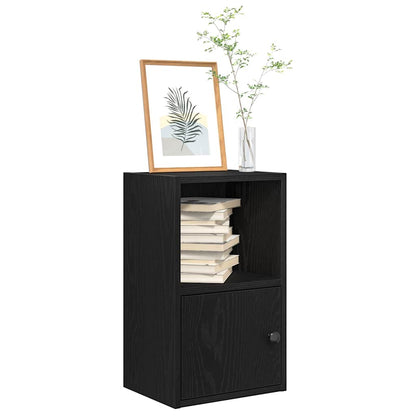 Boekenkast Jorn - bewerkt hout - zwart eiken