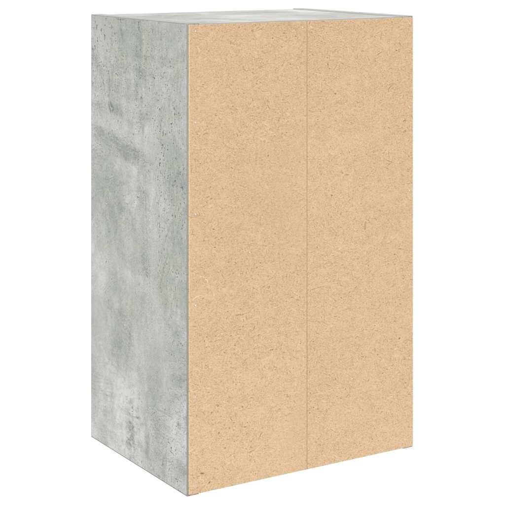 Boekenkast Jorn - bewerkt hout - betongrijs