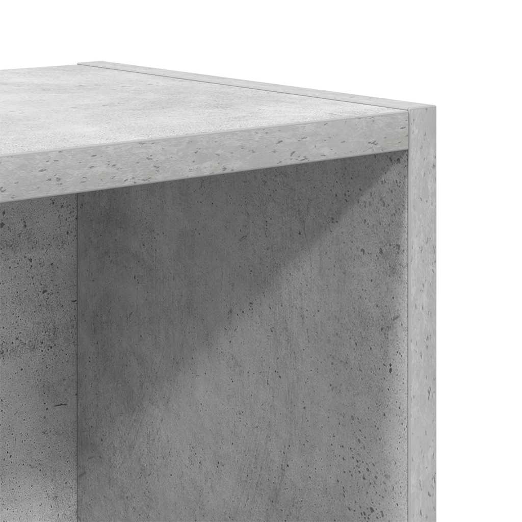 Boekenkast Jorn - bewerkt hout - betongrijs