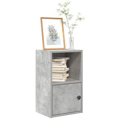 Boekenkast Jorn - bewerkt hout - betongrijs