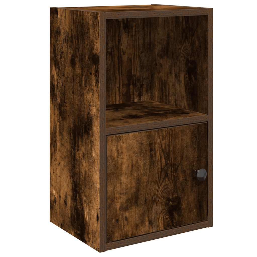 Boekenkast Jorn - bewerkt hout - gerookt eiken