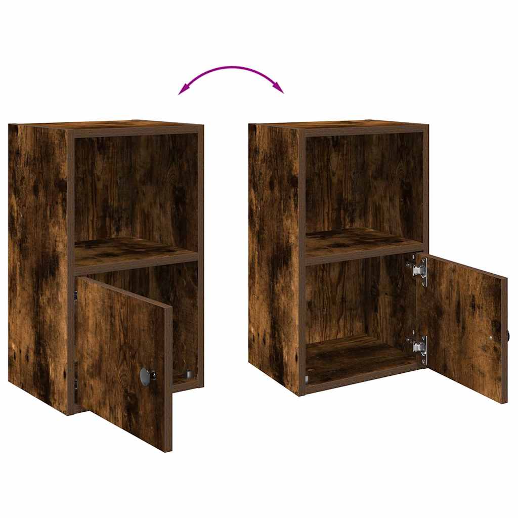Boekenkast Jorn - bewerkt hout - gerookt eiken