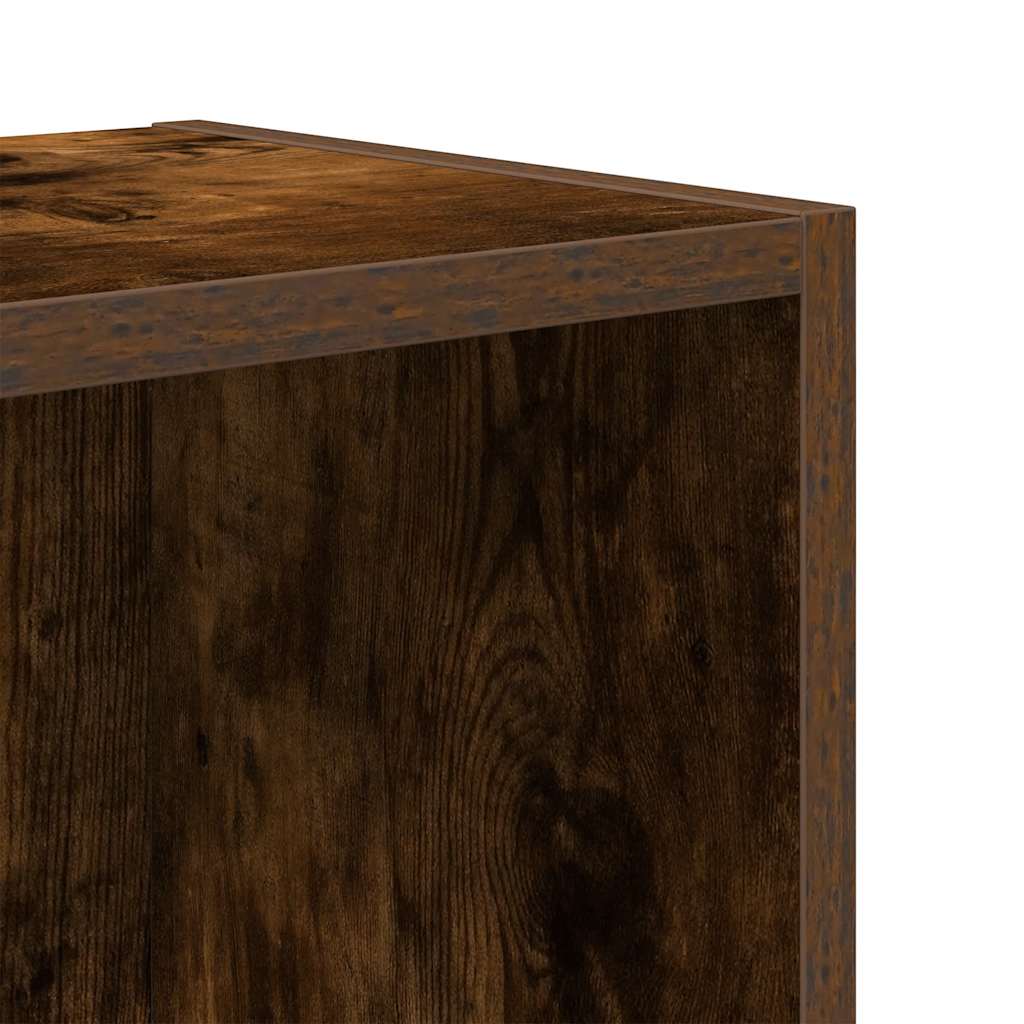 Boekenkast Jorn - bewerkt hout - gerookt eiken