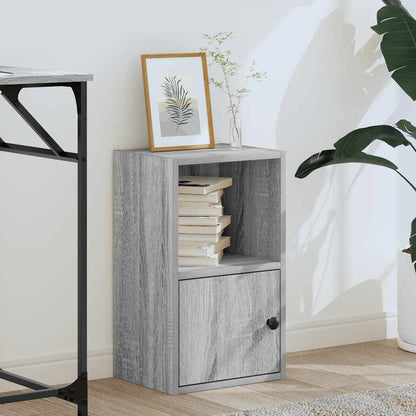 Boekenkast Jorn - bewerkt hout - grijs sonoma